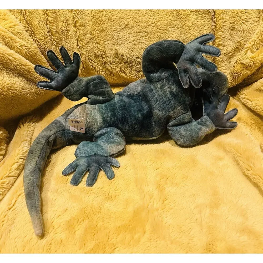 FIESTA Plush Iguana Lizard Green Stuffed Animal 23” Long Toy